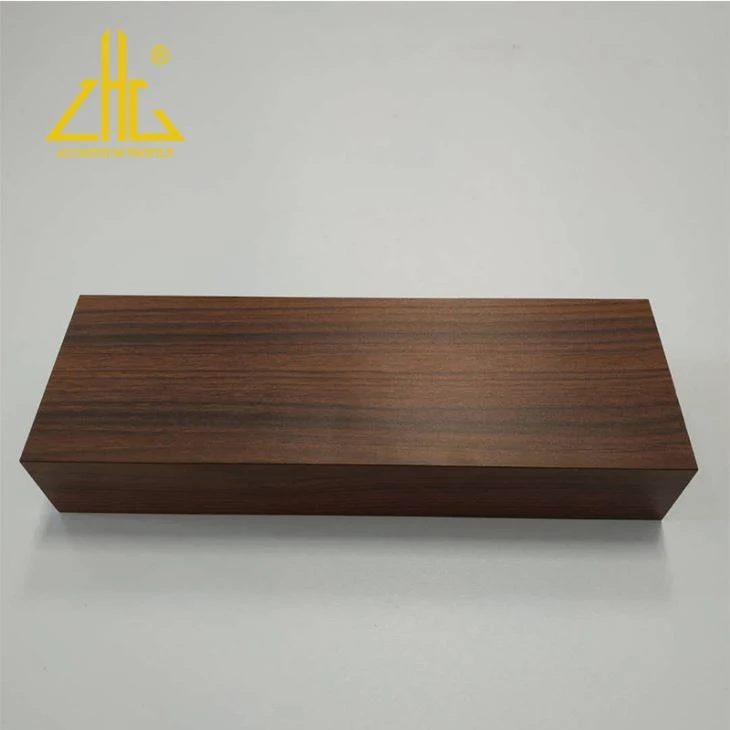 Natural Wood Grain Aluminium Square Tube